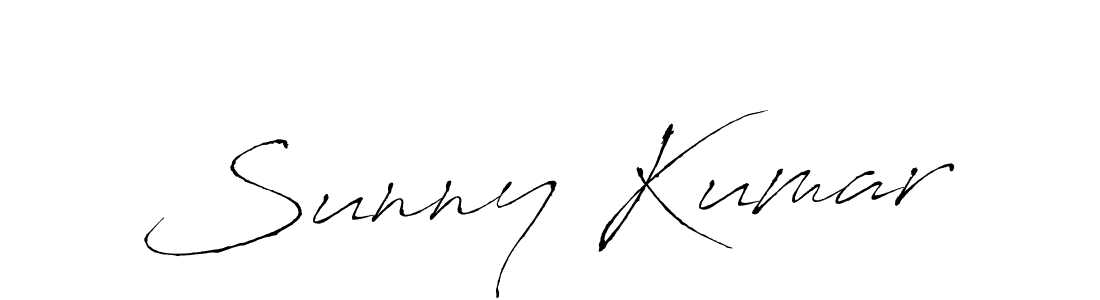 Design your own signature with our free online signature maker. With this signature software, you can create a handwritten (Antro_Vectra) signature for name Sunny Kumar. Sunny Kumar signature style 6 images and pictures png