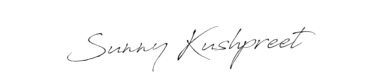 How to make Sunny Kushpreet signature? Antro_Vectra is a professional autograph style. Create handwritten signature for Sunny Kushpreet name. Sunny Kushpreet signature style 6 images and pictures png