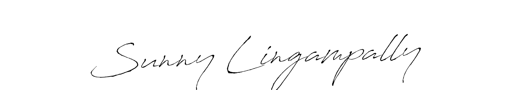Also we have Sunny Lingampally name is the best signature style. Create professional handwritten signature collection using Antro_Vectra autograph style. Sunny Lingampally signature style 6 images and pictures png