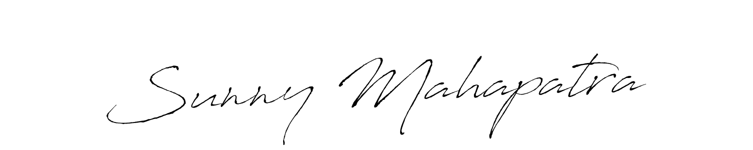 Create a beautiful signature design for name Sunny Mahapatra. With this signature (Antro_Vectra) fonts, you can make a handwritten signature for free. Sunny Mahapatra signature style 6 images and pictures png