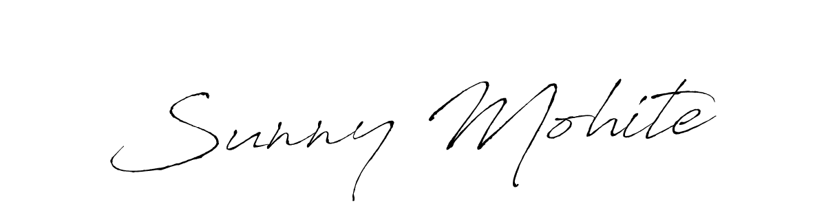 Design your own signature with our free online signature maker. With this signature software, you can create a handwritten (Antro_Vectra) signature for name Sunny Mohite. Sunny Mohite signature style 6 images and pictures png