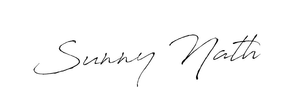 Use a signature maker to create a handwritten signature online. With this signature software, you can design (Antro_Vectra) your own signature for name Sunny Nath. Sunny Nath signature style 6 images and pictures png