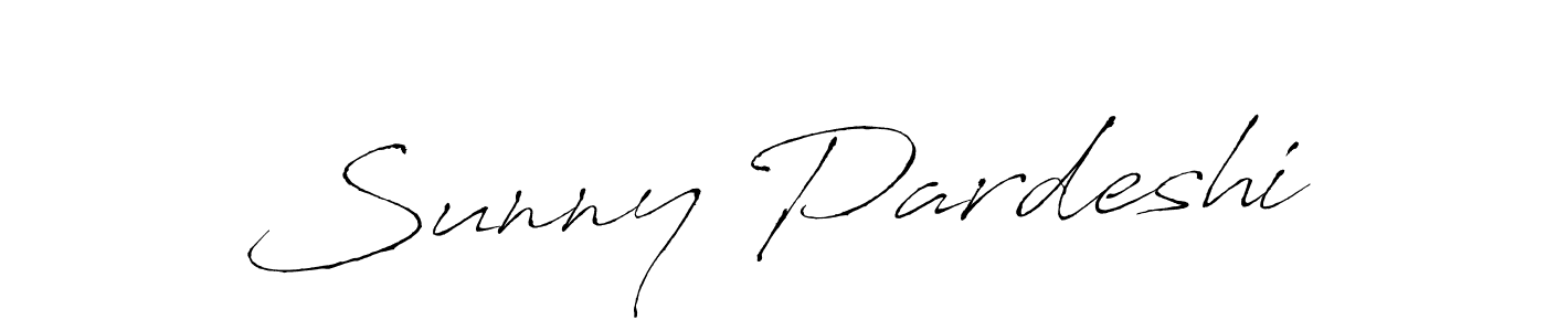 Antro_Vectra is a professional signature style that is perfect for those who want to add a touch of class to their signature. It is also a great choice for those who want to make their signature more unique. Get Sunny Pardeshi name to fancy signature for free. Sunny Pardeshi signature style 6 images and pictures png