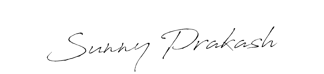 Sunny Prakash stylish signature style. Best Handwritten Sign (Antro_Vectra) for my name. Handwritten Signature Collection Ideas for my name Sunny Prakash. Sunny Prakash signature style 6 images and pictures png