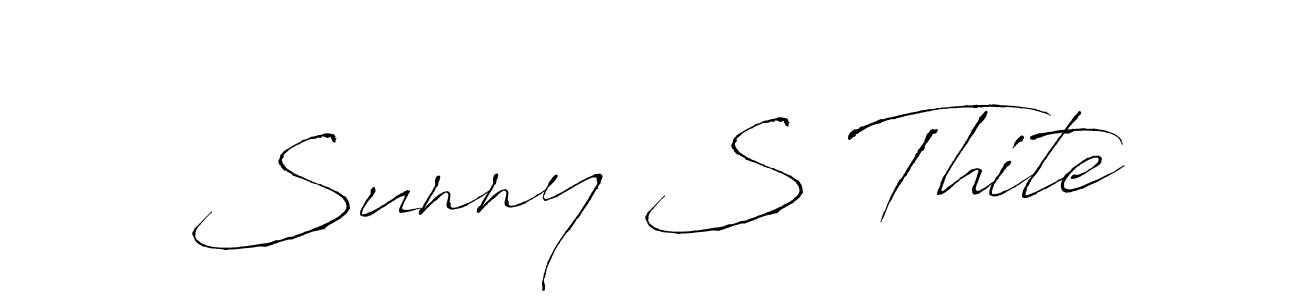 Also we have Sunny S Thite name is the best signature style. Create professional handwritten signature collection using Antro_Vectra autograph style. Sunny S Thite signature style 6 images and pictures png