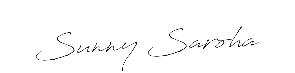 The best way (Antro_Vectra) to make a short signature is to pick only two or three words in your name. The name Sunny Saroha include a total of six letters. For converting this name. Sunny Saroha signature style 6 images and pictures png