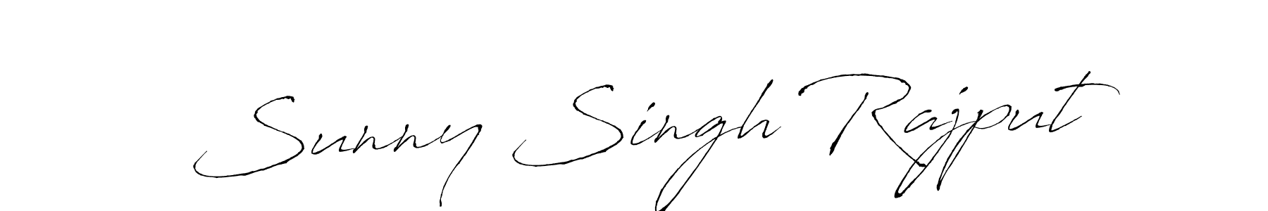 Make a beautiful signature design for name Sunny Singh Rajput. With this signature (Antro_Vectra) style, you can create a handwritten signature for free. Sunny Singh Rajput signature style 6 images and pictures png