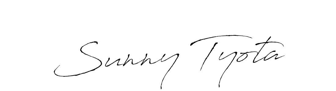Use a signature maker to create a handwritten signature online. With this signature software, you can design (Antro_Vectra) your own signature for name Sunny Tyota. Sunny Tyota signature style 6 images and pictures png