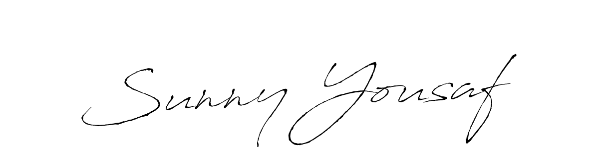 Sunny Yousaf stylish signature style. Best Handwritten Sign (Antro_Vectra) for my name. Handwritten Signature Collection Ideas for my name Sunny Yousaf. Sunny Yousaf signature style 6 images and pictures png