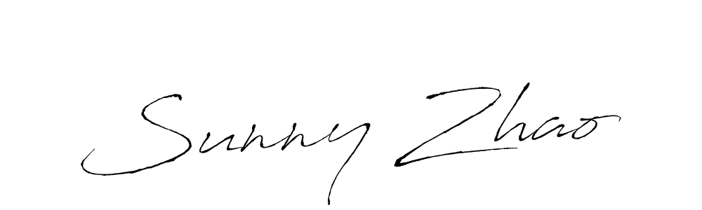 Create a beautiful signature design for name Sunny Zhao. With this signature (Antro_Vectra) fonts, you can make a handwritten signature for free. Sunny Zhao signature style 6 images and pictures png