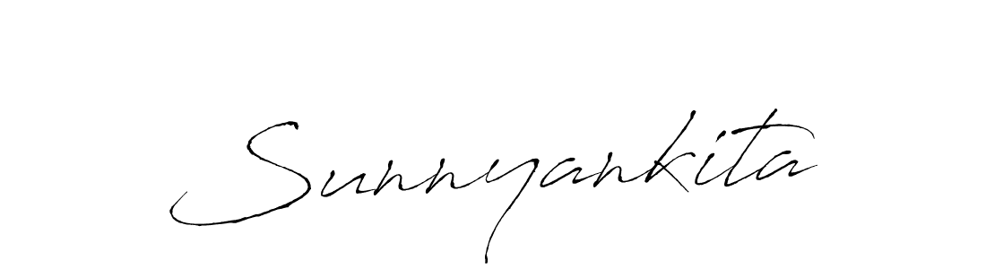 Create a beautiful signature design for name Sunnyankita. With this signature (Antro_Vectra) fonts, you can make a handwritten signature for free. Sunnyankita signature style 6 images and pictures png