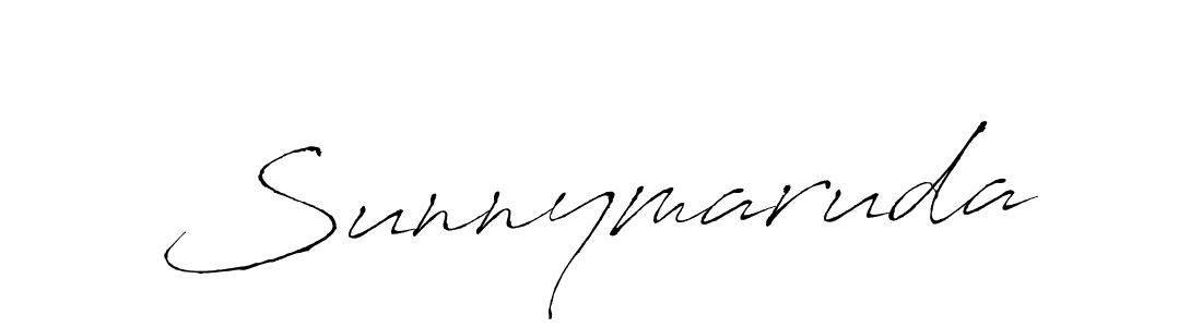 Design your own signature with our free online signature maker. With this signature software, you can create a handwritten (Antro_Vectra) signature for name Sunnymaruda. Sunnymaruda signature style 6 images and pictures png