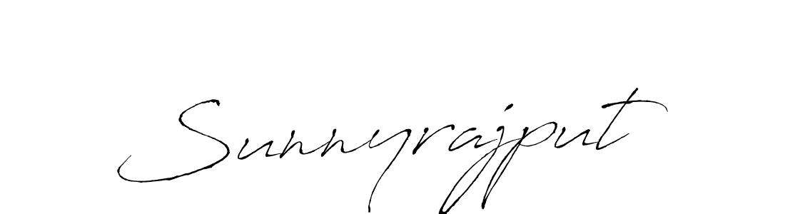 Design your own signature with our free online signature maker. With this signature software, you can create a handwritten (Antro_Vectra) signature for name Sunnyrajput. Sunnyrajput signature style 6 images and pictures png