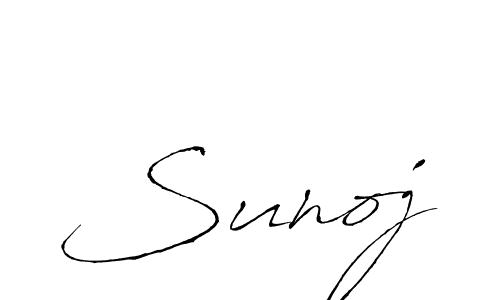 Use a signature maker to create a handwritten signature online. With this signature software, you can design (Antro_Vectra) your own signature for name Sunoj. Sunoj signature style 6 images and pictures png