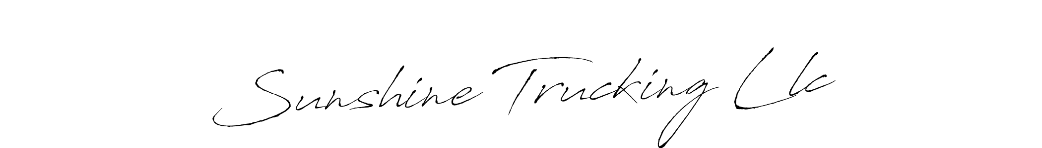 How to make Sunshine Trucking Llc signature? Antro_Vectra is a professional autograph style. Create handwritten signature for Sunshine Trucking Llc name. Sunshine Trucking Llc signature style 6 images and pictures png