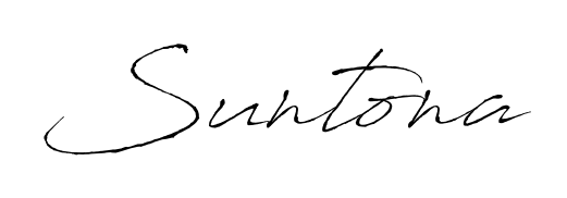 Express your personality with a custom Suntona signature crafted with Antro_Vectra typography. Free transparent PNG download available. Suntona signature style 6 images and pictures png