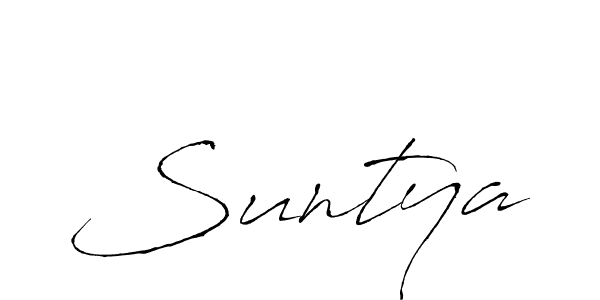 Also we have Suntya name is the best signature style. Create professional handwritten signature collection using Antro_Vectra autograph style. Suntya signature style 6 images and pictures png
