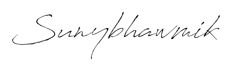 How to make Sunybhawmik signature? Antro_Vectra is a professional autograph style. Create handwritten signature for Sunybhawmik name. Sunybhawmik signature style 6 images and pictures png