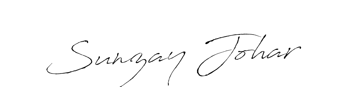 You should practise on your own different ways (Antro_Vectra) to write your name (Sunzay Johar) in signature. don't let someone else do it for you. Sunzay Johar signature style 6 images and pictures png