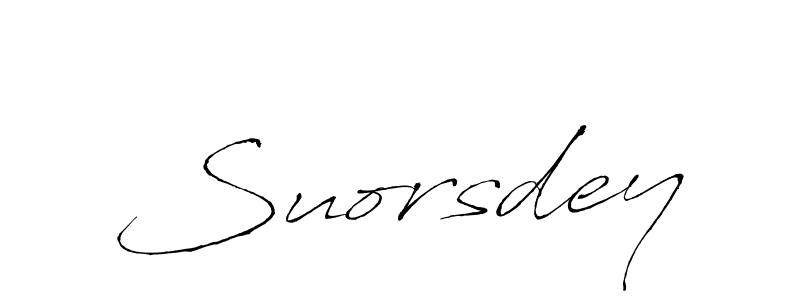 Create a beautiful signature design for name Suorsdey. With this signature (Antro_Vectra) fonts, you can make a handwritten signature for free. Suorsdey signature style 6 images and pictures png