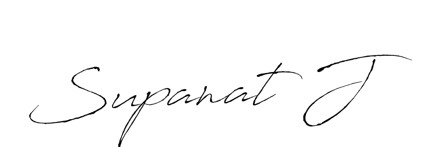 How to make Supanat J signature? Antro_Vectra is a professional autograph style. Create handwritten signature for Supanat J name. Supanat J signature style 6 images and pictures png