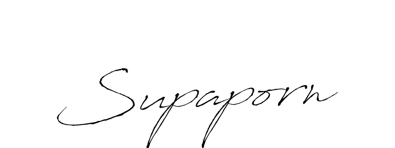 Design your own signature with our free online signature maker. With this signature software, you can create a handwritten (Antro_Vectra) signature for name Supaporn. Supaporn signature style 6 images and pictures png