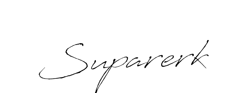 How to make Suparerk signature? Antro_Vectra is a professional autograph style. Create handwritten signature for Suparerk name. Suparerk signature style 6 images and pictures png