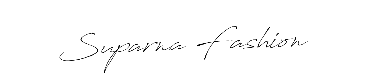 Design your own signature with our free online signature maker. With this signature software, you can create a handwritten (Antro_Vectra) signature for name Suparna Fashion. Suparna Fashion signature style 6 images and pictures png