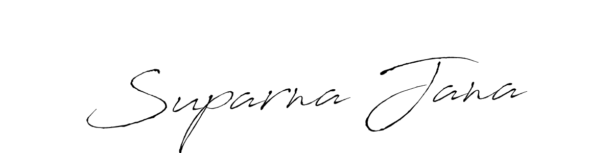 Design your own signature with our free online signature maker. With this signature software, you can create a handwritten (Antro_Vectra) signature for name Suparna Jana. Suparna Jana signature style 6 images and pictures png