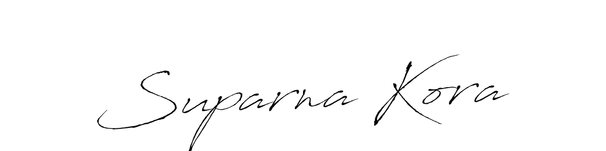 You should practise on your own different ways (Antro_Vectra) to write your name (Suparna Kora) in signature. don't let someone else do it for you. Suparna Kora signature style 6 images and pictures png