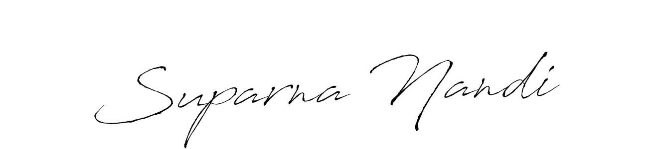 Make a beautiful signature design for name Suparna Nandi. With this signature (Antro_Vectra) style, you can create a handwritten signature for free. Suparna Nandi signature style 6 images and pictures png