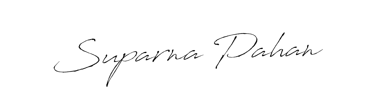 Suparna Pahan stylish signature style. Best Handwritten Sign (Antro_Vectra) for my name. Handwritten Signature Collection Ideas for my name Suparna Pahan. Suparna Pahan signature style 6 images and pictures png