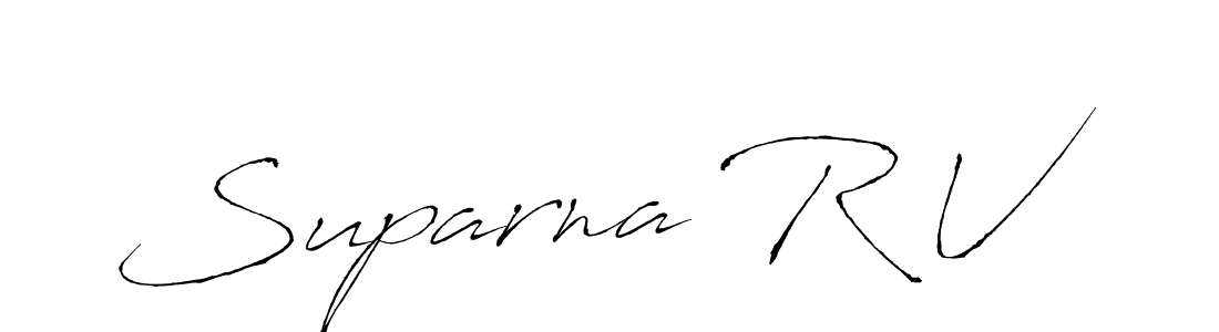 How to make Suparna R V signature? Antro_Vectra is a professional autograph style. Create handwritten signature for Suparna R V name. Suparna R V signature style 6 images and pictures png