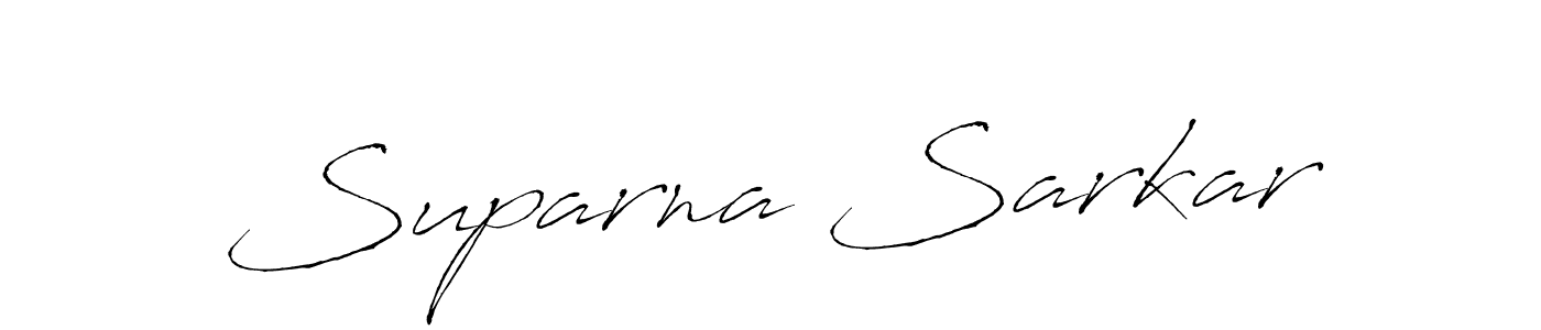 How to make Suparna Sarkar name signature. Use Antro_Vectra style for creating short signs online. This is the latest handwritten sign. Suparna Sarkar signature style 6 images and pictures png