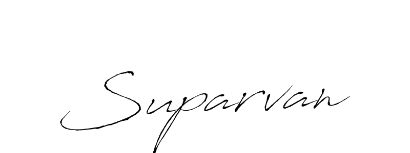 Make a beautiful signature design for name Suparvan. With this signature (Antro_Vectra) style, you can create a handwritten signature for free. Suparvan signature style 6 images and pictures png