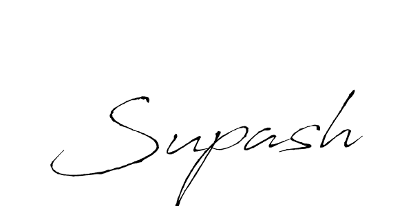 Design your own signature with our free online signature maker. With this signature software, you can create a handwritten (Antro_Vectra) signature for name Supash. Supash signature style 6 images and pictures png