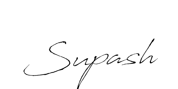 Design your own signature with our free online signature maker. With this signature software, you can create a handwritten (Antro_Vectra) signature for name Supash. Supash signature style 6 images and pictures png