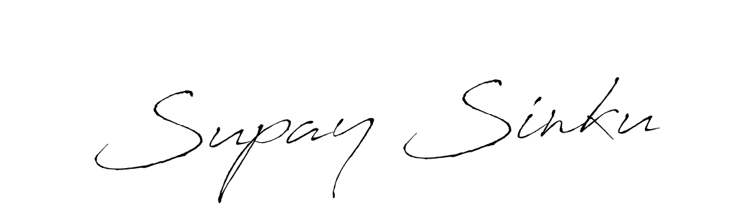 Make a beautiful signature design for name Supay Sinku. With this signature (Antro_Vectra) style, you can create a handwritten signature for free. Supay Sinku signature style 6 images and pictures png