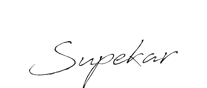 Make a beautiful signature design for name Supekar. With this signature (Antro_Vectra) style, you can create a handwritten signature for free. Supekar signature style 6 images and pictures png