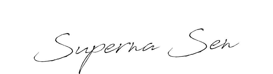 Design your own signature with our free online signature maker. With this signature software, you can create a handwritten (Antro_Vectra) signature for name Superna Sen. Superna Sen signature style 6 images and pictures png