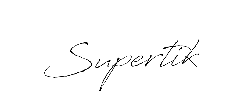 You should practise on your own different ways (Antro_Vectra) to write your name (Supertik) in signature. don't let someone else do it for you. Supertik signature style 6 images and pictures png