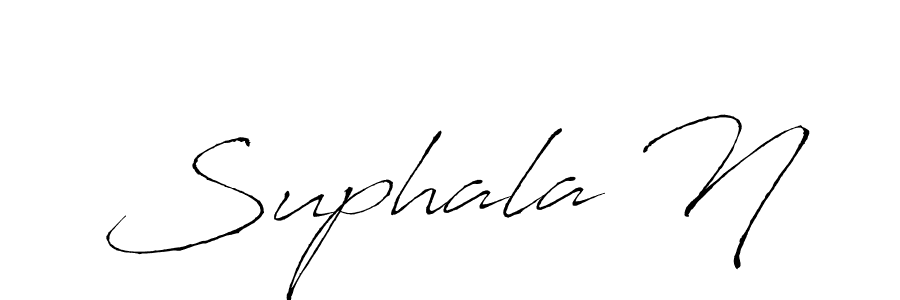 Design your own signature with our free online signature maker. With this signature software, you can create a handwritten (Antro_Vectra) signature for name Suphala N. Suphala N signature style 6 images and pictures png