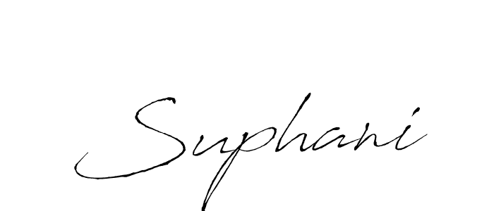How to make Suphani name signature. Use Antro_Vectra style for creating short signs online. This is the latest handwritten sign. Suphani signature style 6 images and pictures png