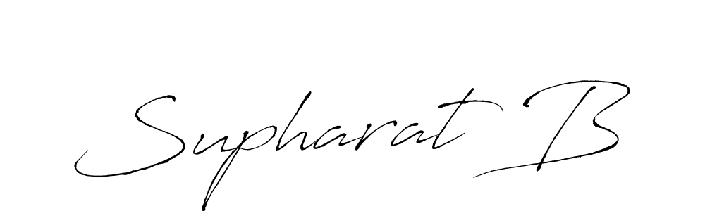 How to Draw Supharat B signature style? Antro_Vectra is a latest design signature styles for name Supharat B. Supharat B signature style 6 images and pictures png