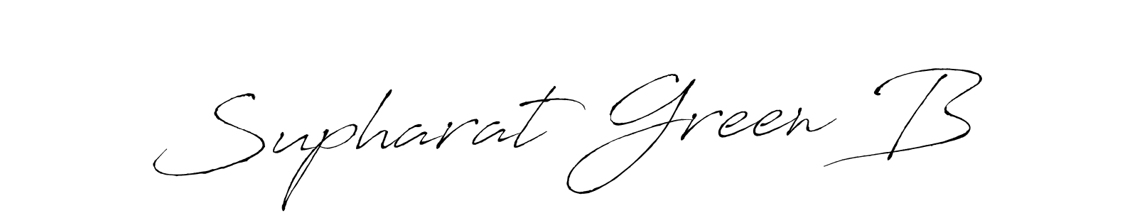 Also we have Supharat Green B name is the best signature style. Create professional handwritten signature collection using Antro_Vectra autograph style. Supharat Green B signature style 6 images and pictures png