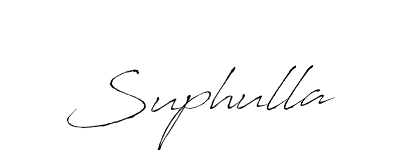 Design your own signature with our free online signature maker. With this signature software, you can create a handwritten (Antro_Vectra) signature for name Suphulla. Suphulla signature style 6 images and pictures png