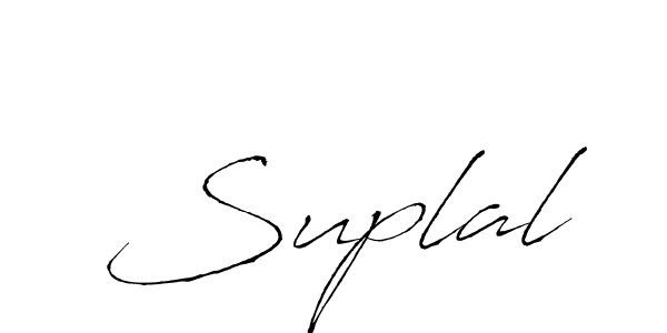 How to make Suplal signature? Antro_Vectra is a professional autograph style. Create handwritten signature for Suplal name. Suplal signature style 6 images and pictures png