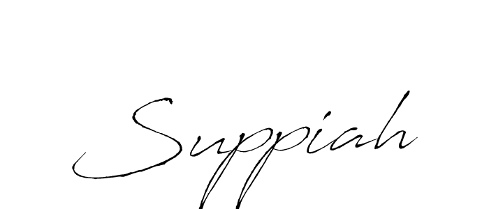 How to make Suppiah signature? Antro_Vectra is a professional autograph style. Create handwritten signature for Suppiah name. Suppiah signature style 6 images and pictures png