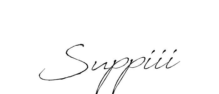 Similarly Antro_Vectra is the best handwritten signature design. Signature creator online .You can use it as an online autograph creator for name Suppiii. Suppiii signature style 6 images and pictures png