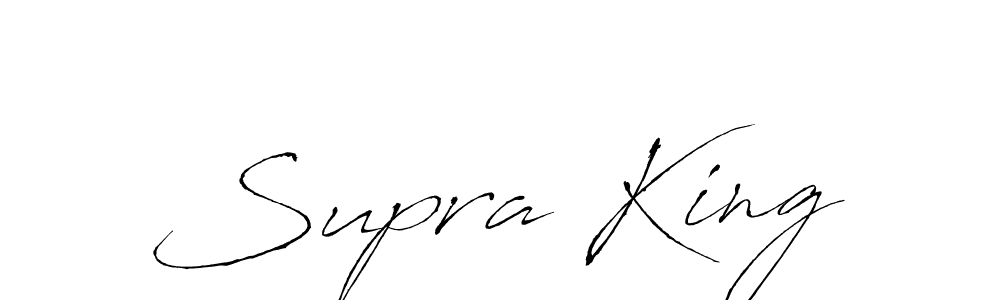 How to make Supra King name signature. Use Antro_Vectra style for creating short signs online. This is the latest handwritten sign. Supra King signature style 6 images and pictures png